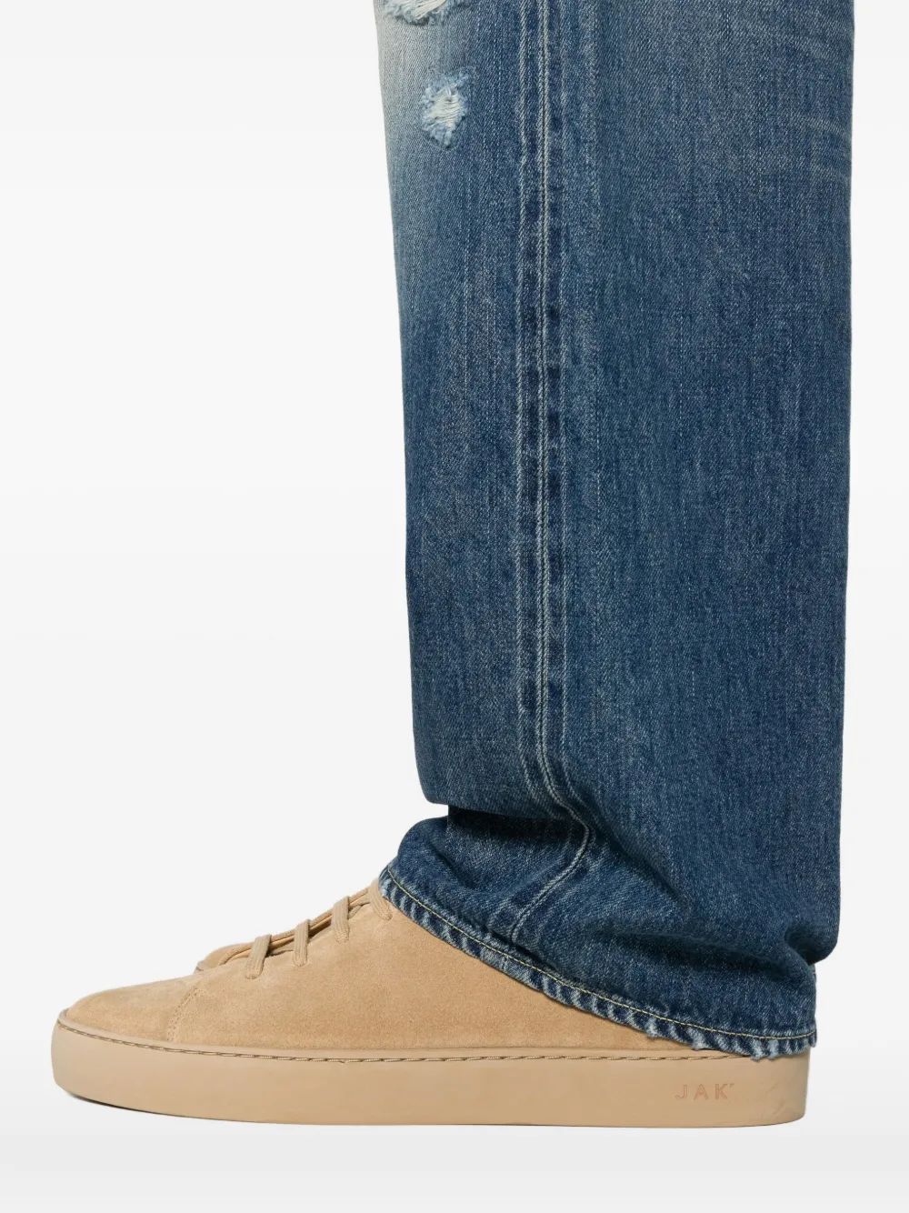 visvim Gerafelde jeans Blauw