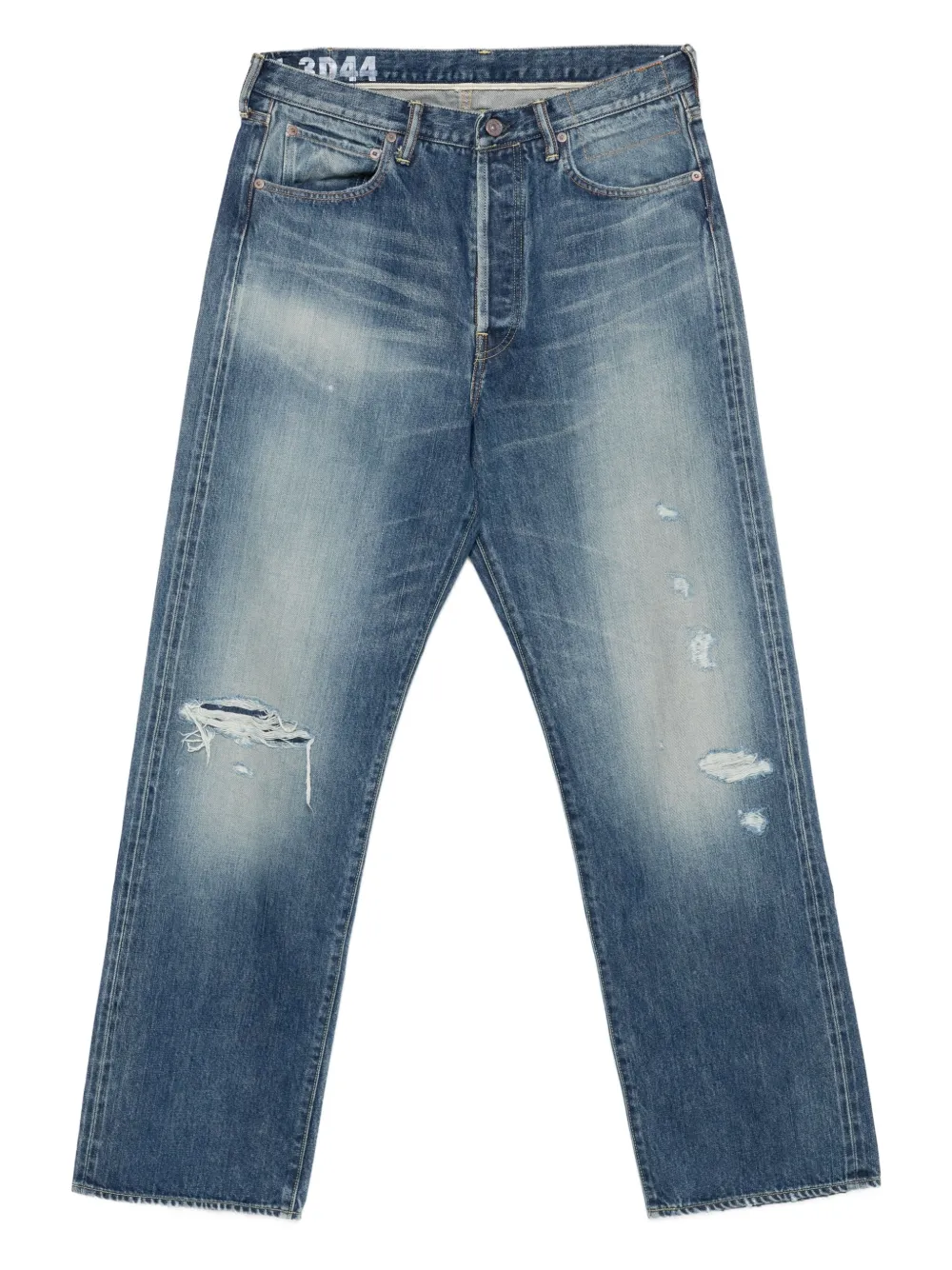 visvim jean à effet usé | bleu | Image 1