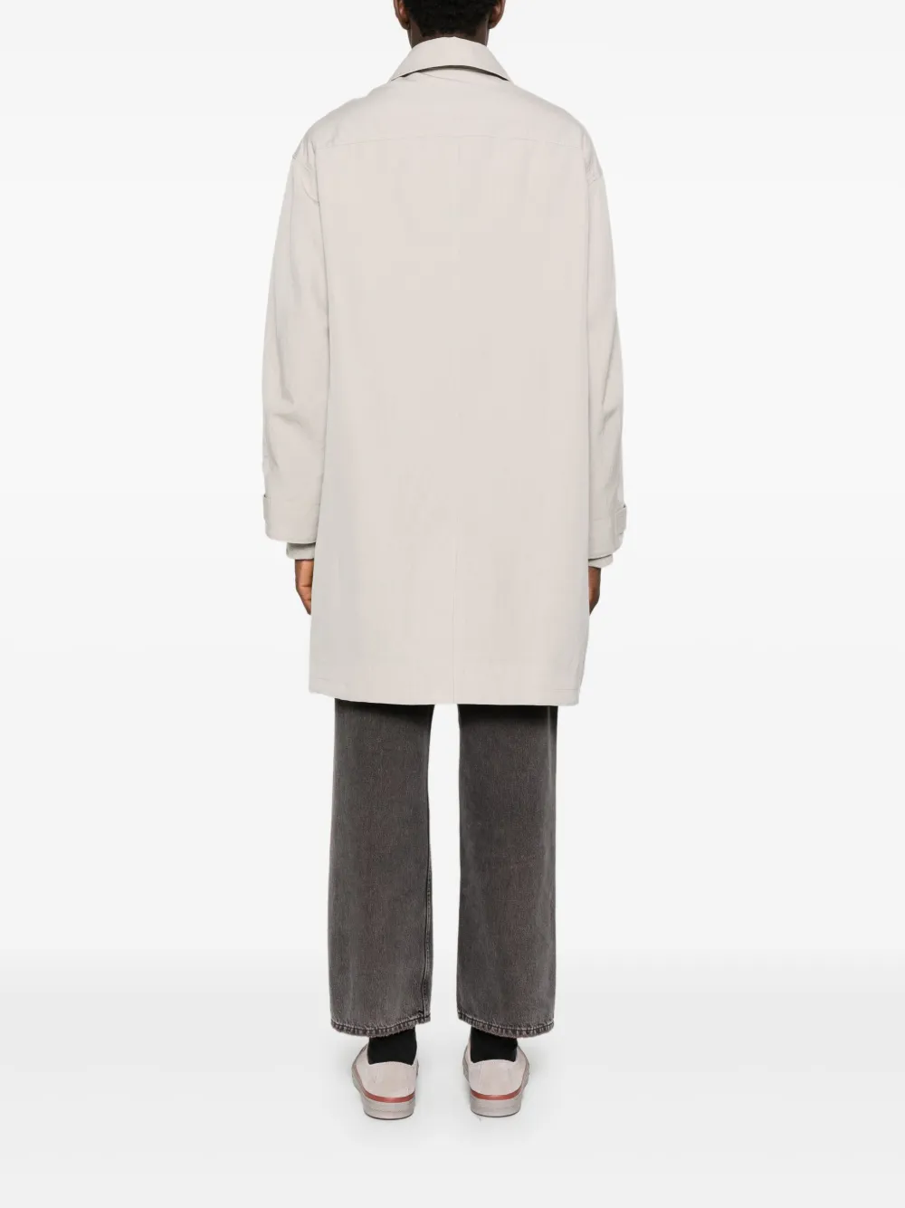 visvim Balmat jas met ronde kraag Beige