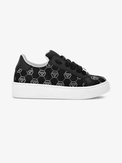 Philipp Plein Junior tenis con detalles del monograma