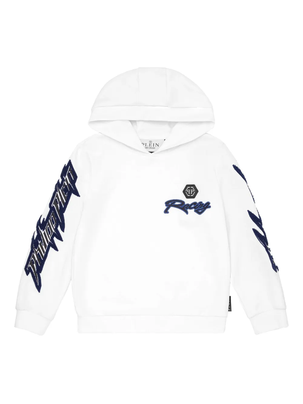 Philipp Plein Racing Club hoodie Wit