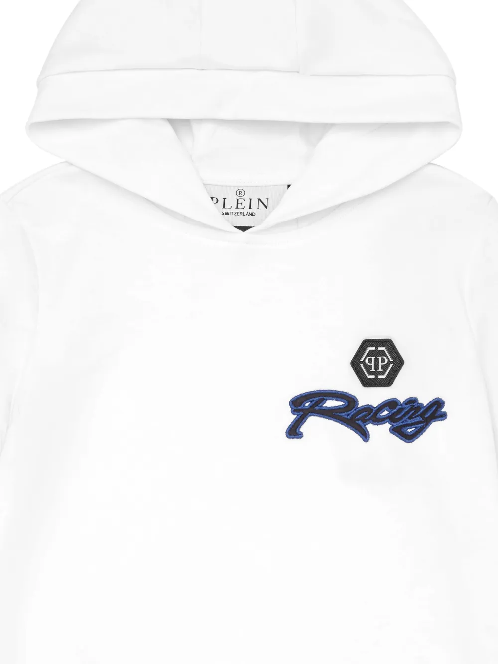 Philipp Plein Racing Club hoodie Wit