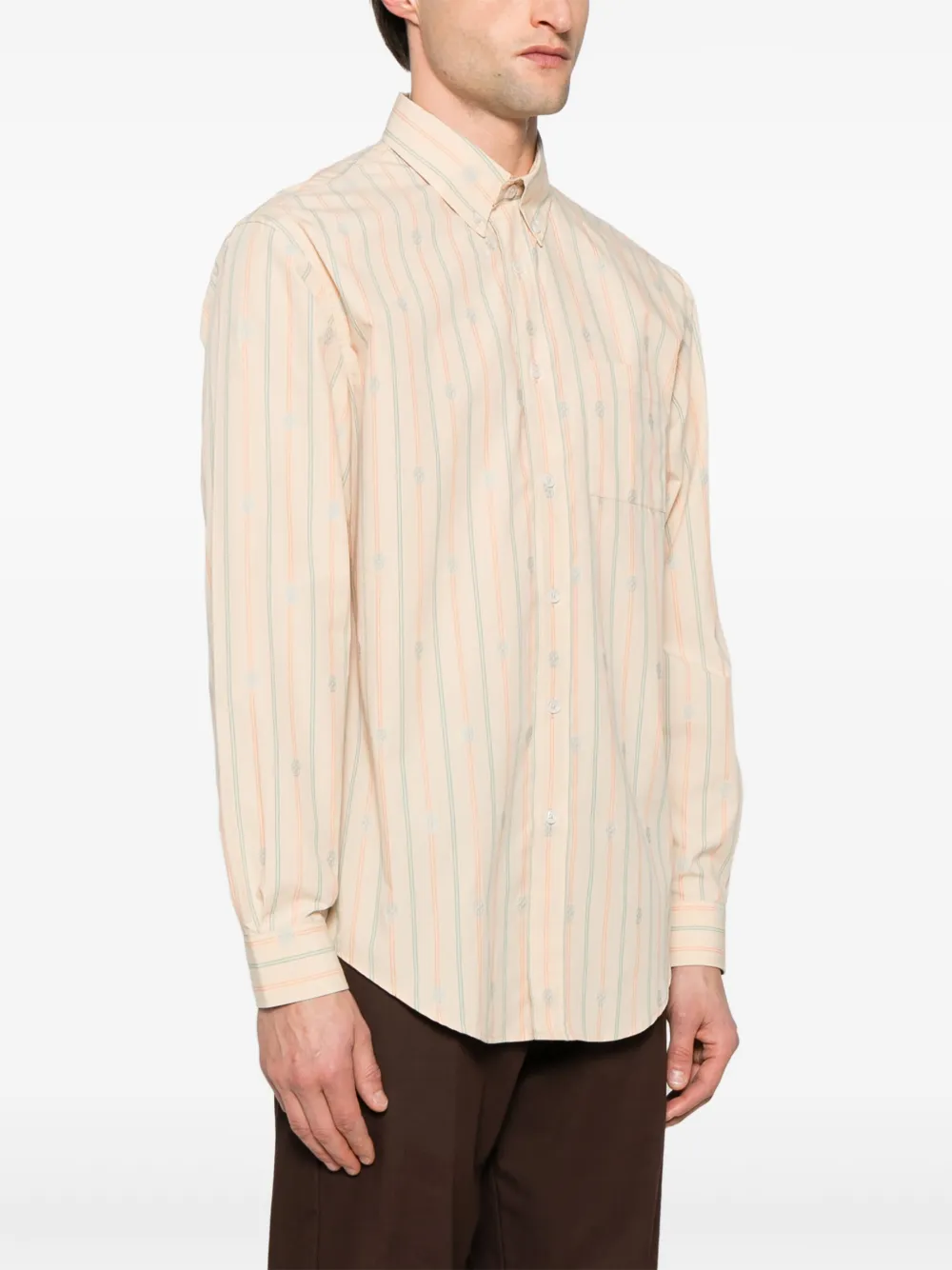 Drôle De Monsieur Monogramme overhemd Beige