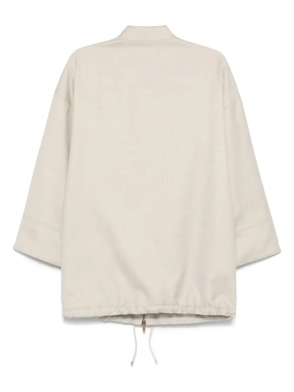 Agnona Twill jas - Beige