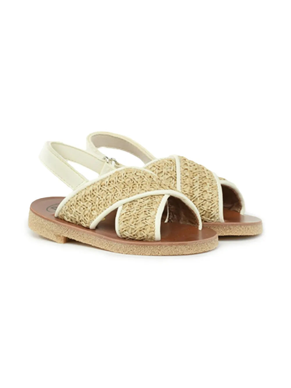 Pèpè raffia sandals Neutrals