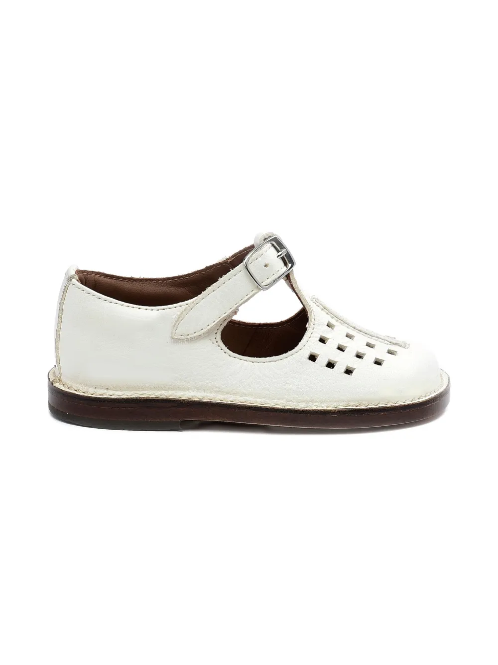 Pèpè cut-out t-bar sandals - Wit