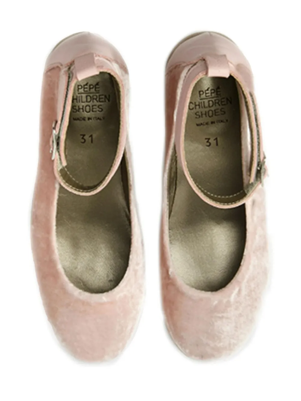 Pèpè velvet ballerina shoes Pink