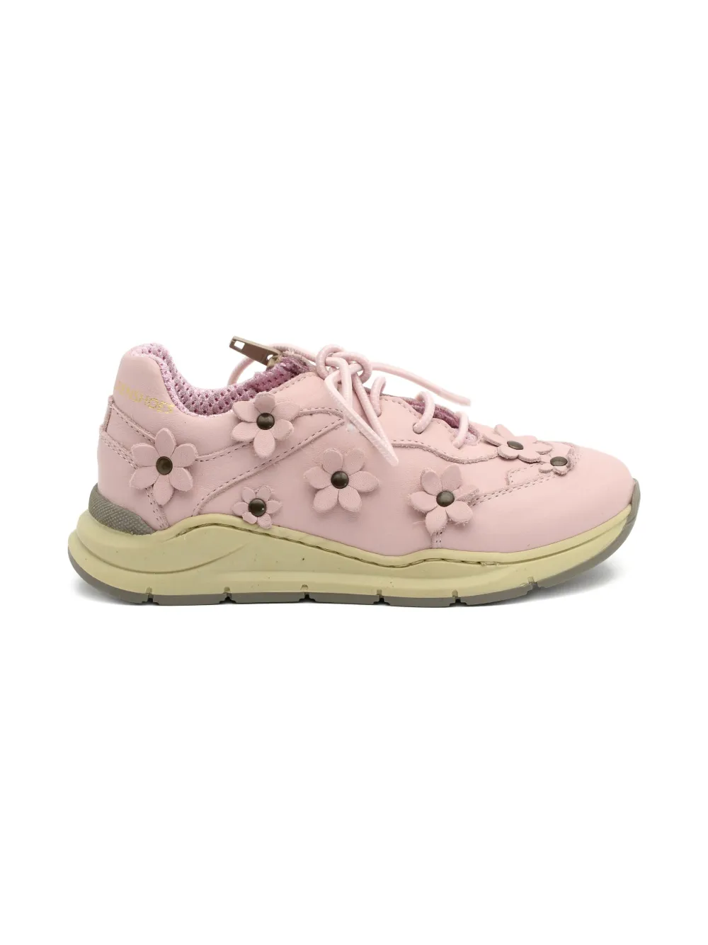 Pèpè Shane floral-embellished lace-up sneakers Pink