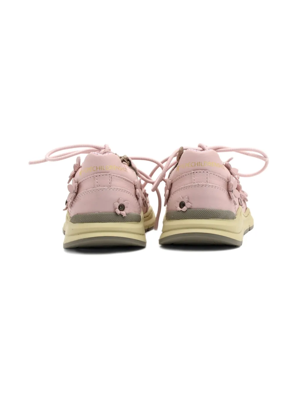 Pèpè Shane floral-embellished lace-up sneakers Pink