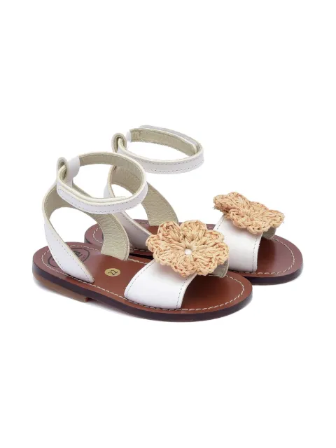 Pèpè sandalias con detalles florales