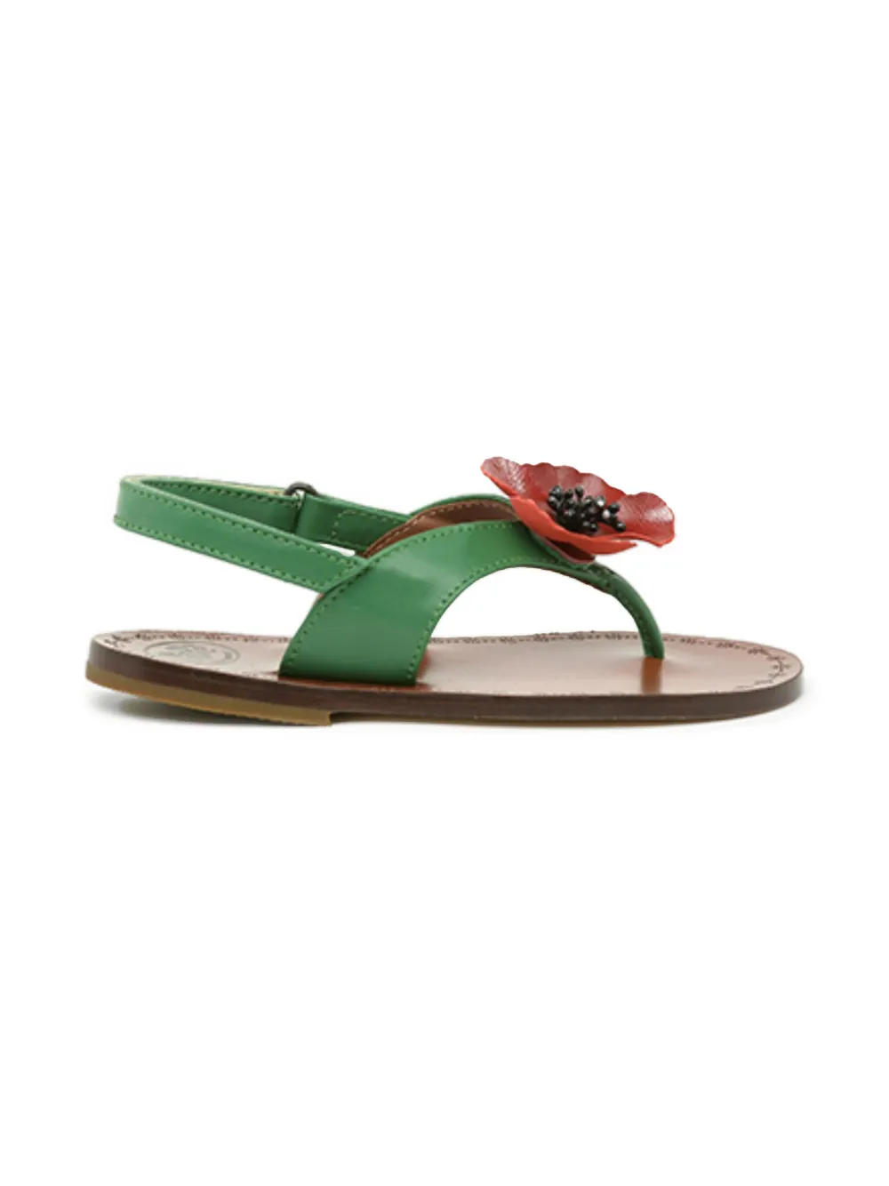 Pèpè leather sandals - Groen