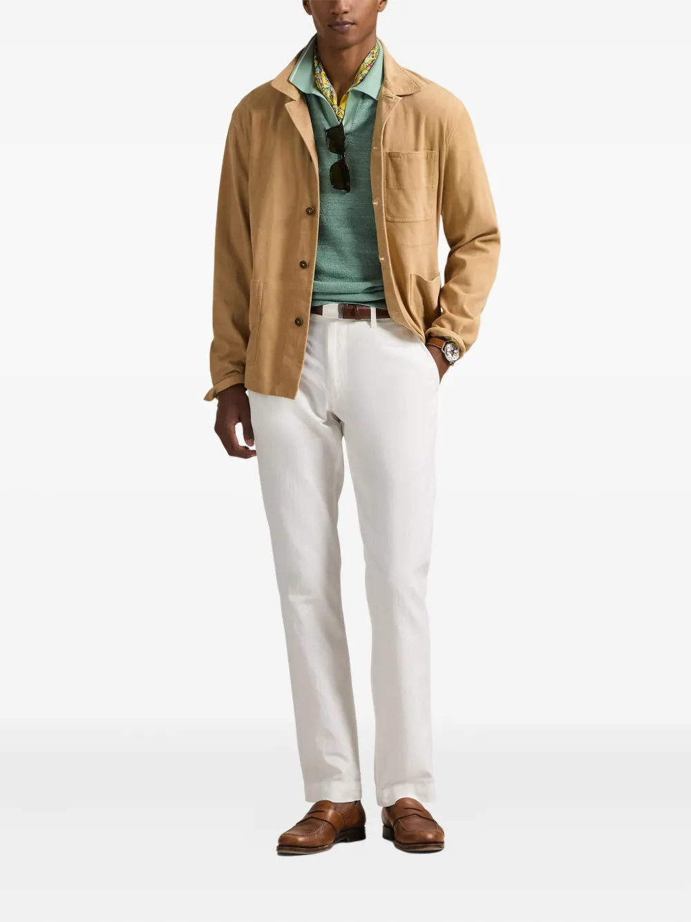 Polo Ralph Lauren Button-up jack met zak Beige