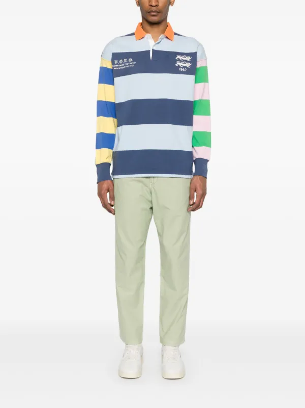 Polo Ralph Lauren ストライプポロシャツ Polo Ralph Lauren ストライプ ポロシャツ | ブルー | FARFETCH JP