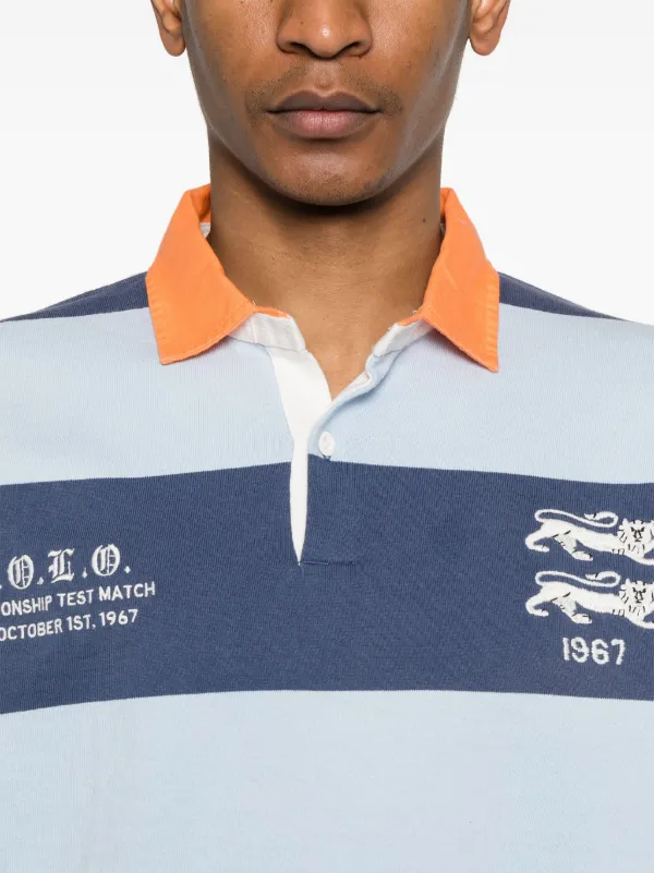 Polo Ralph Lauren ストライプポロシャツ Polo Ralph Lauren ストライプ ポロシャツ | ブルー | FARFETCH JP