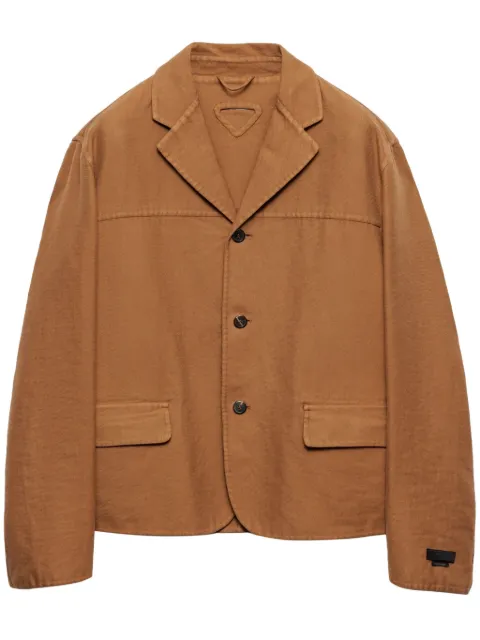 Prada single-breasted cotton jacket