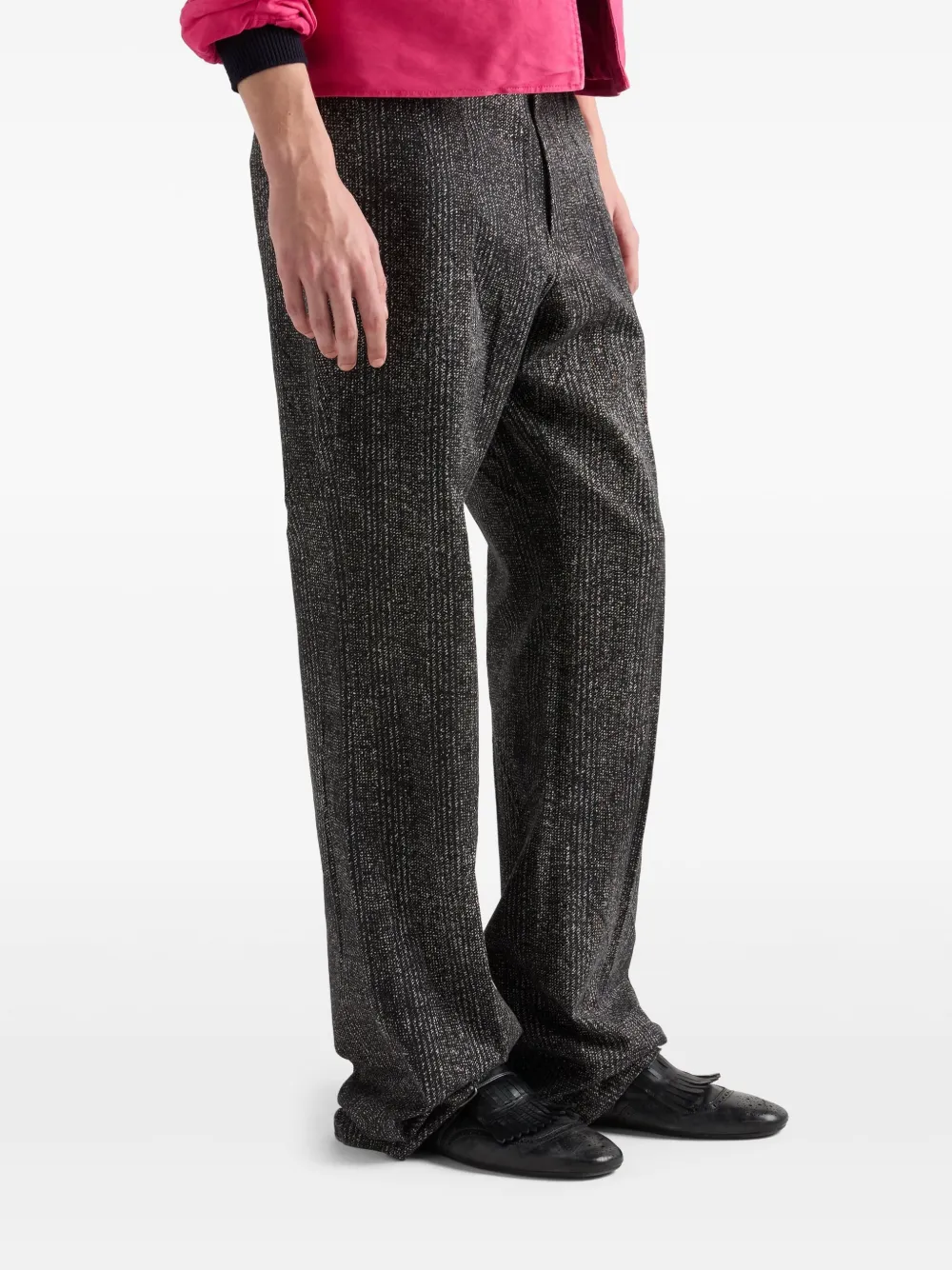 Prada Katoenen gabardine broek Grijs
