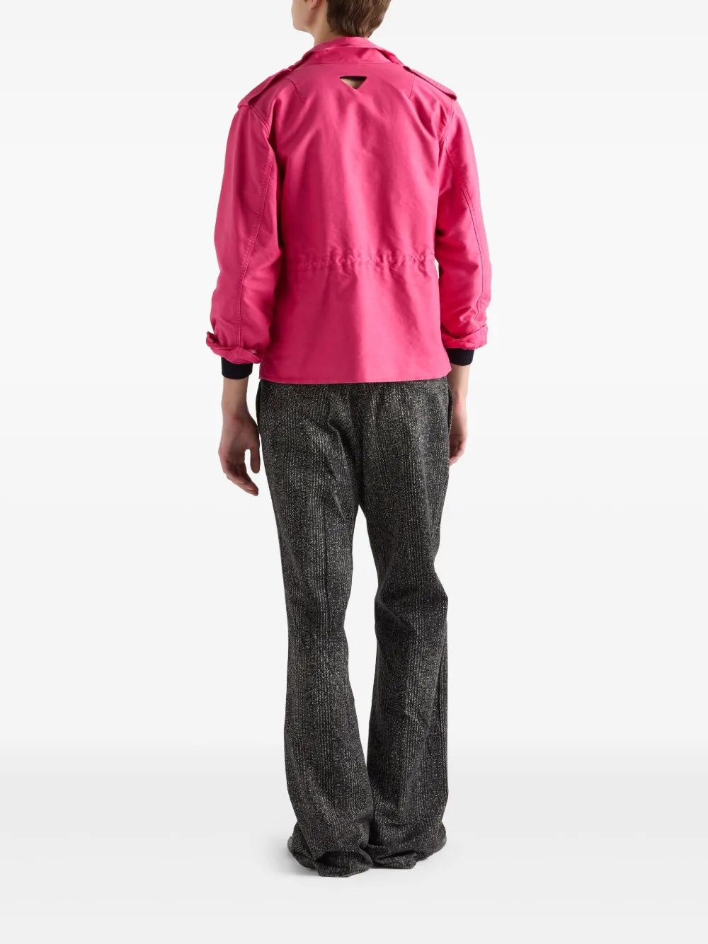 Prada Katoenen gabardine broek Grijs