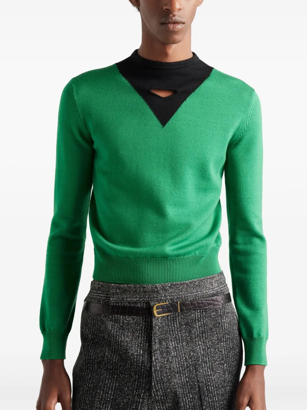 Prada Wollen trui Groen