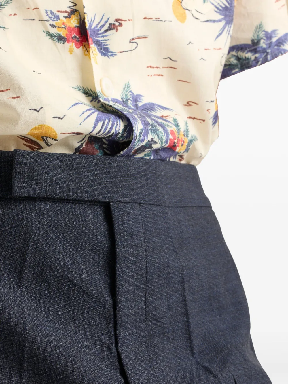 Prada Technische broek met wijde pijpen Blauw