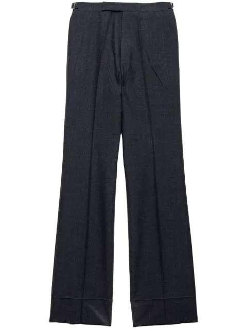 Prada Technical Hose mit weitem Bein