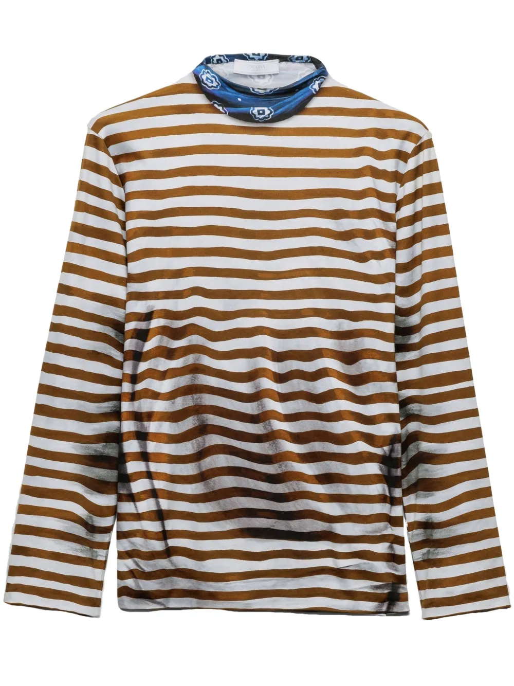 Prada Maglione in cotone a collo alto | bianco | Image 1