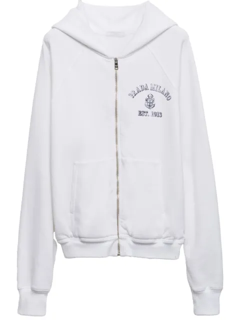 Prada cotton fleece hoodie