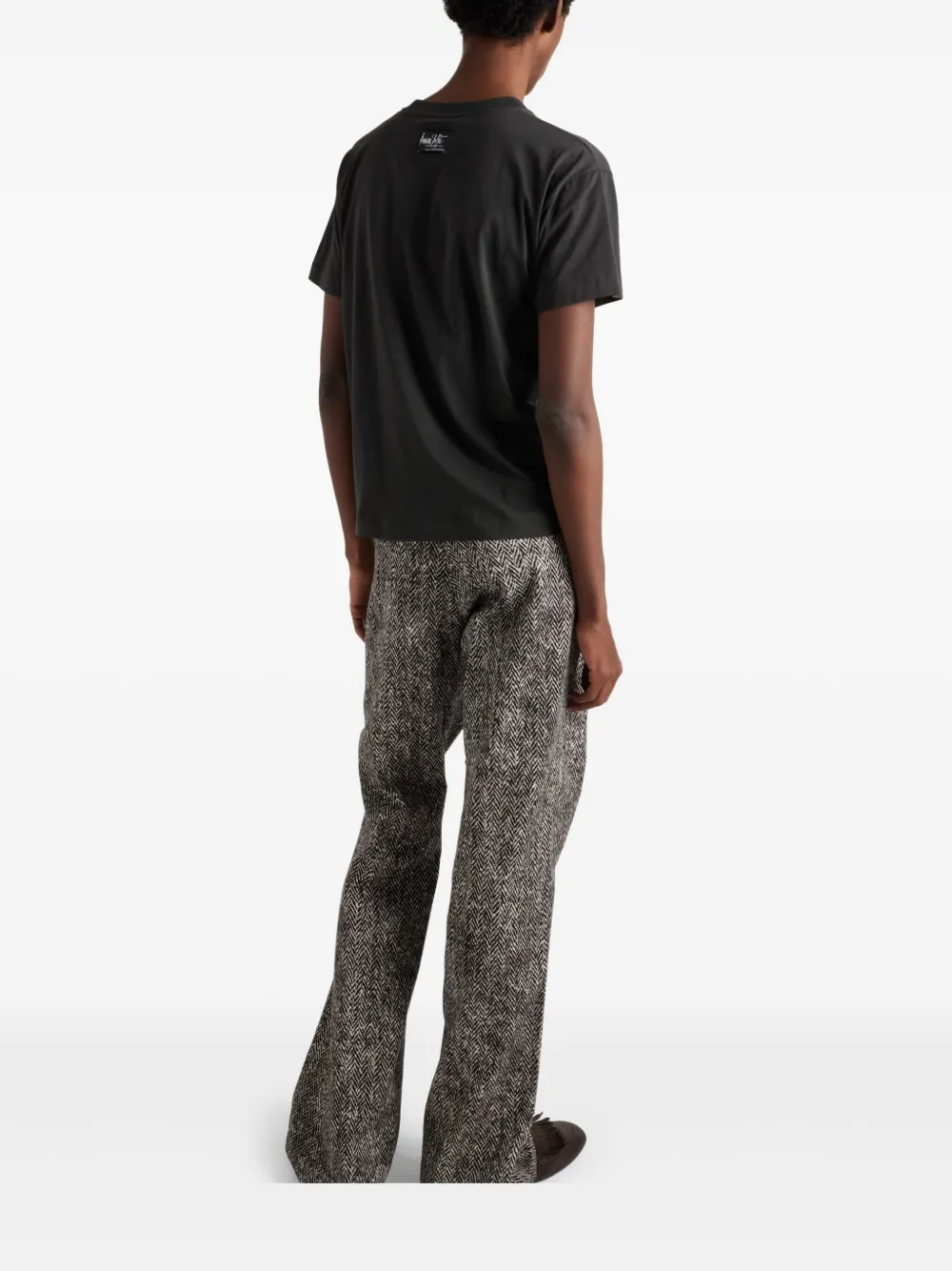 Prada Jersey T-shirt met print Grijs