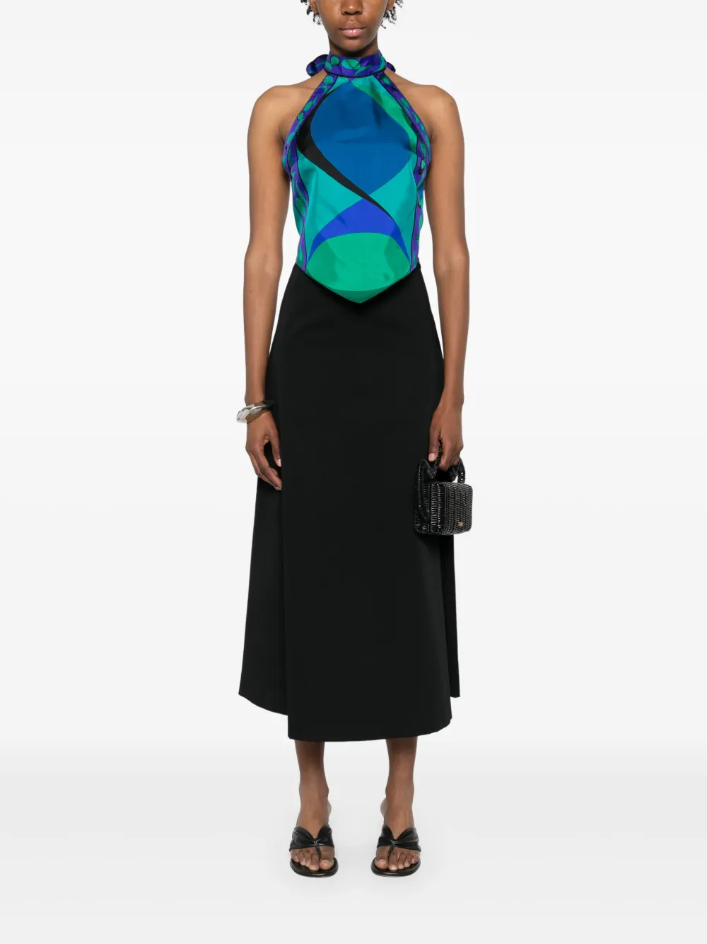 PUCCI Pesci-print top - Blauw