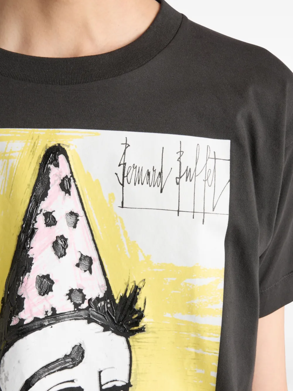 Prada Jersey T-shirt met print Grijs