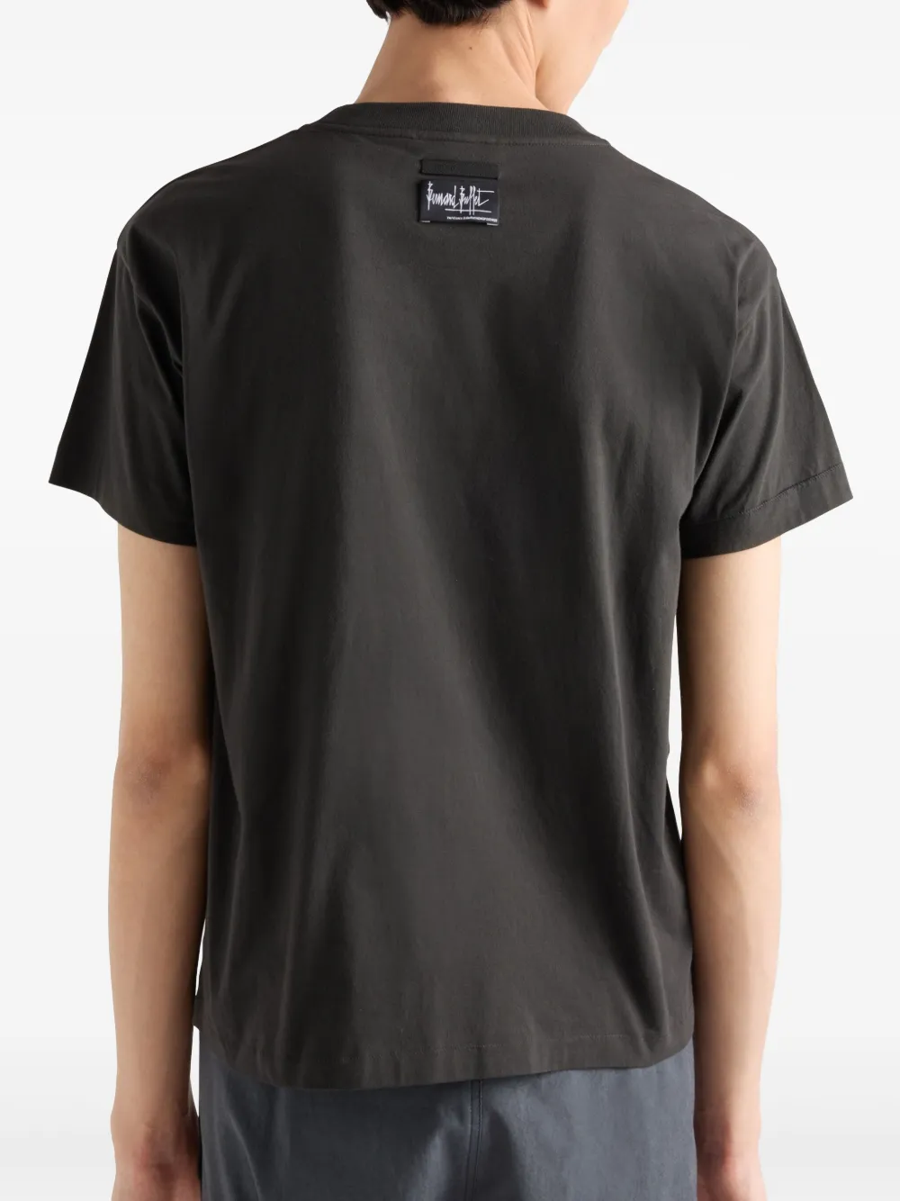 Prada Jersey T-shirt met print Grijs