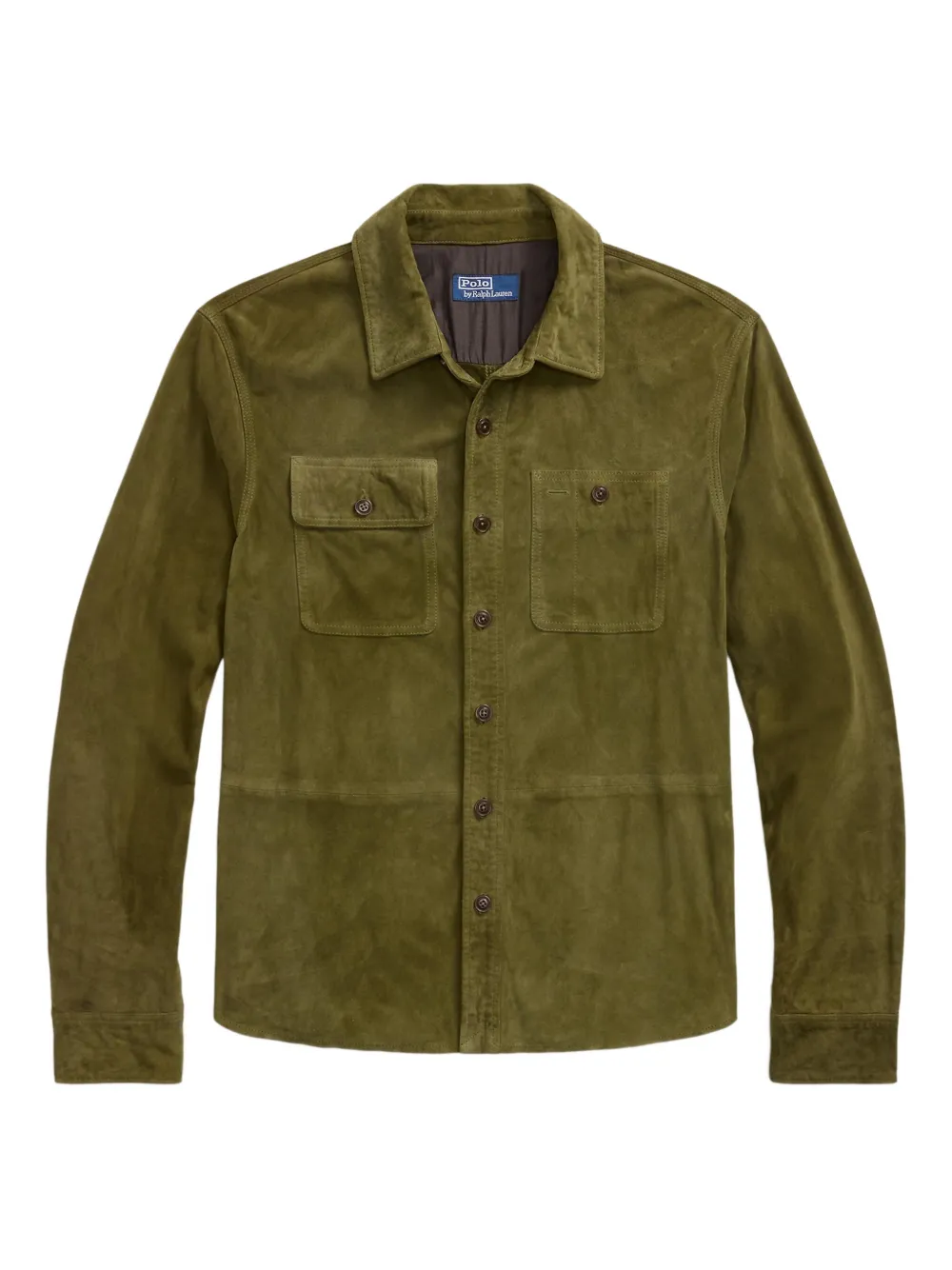 Polo Ralph Lauren Suède shirtjack Groen