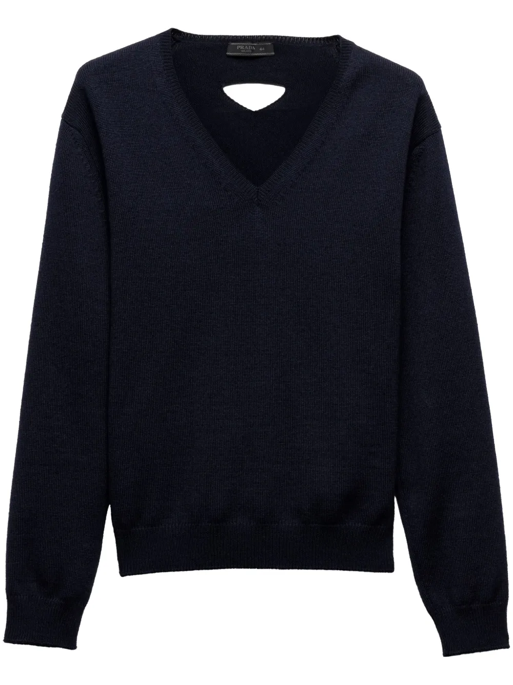 Prada Pullover mit V-Ausschnitt | Blau | Image 1