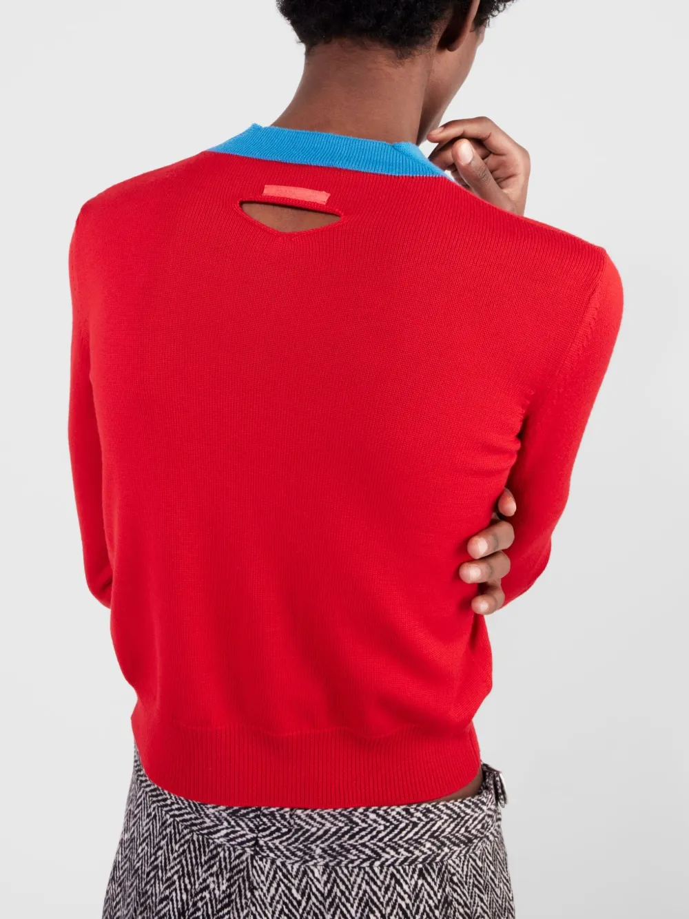 Prada Wollen poloshirt Rood