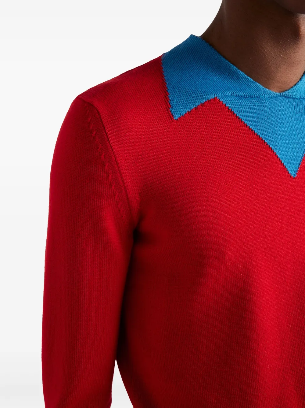 Prada Wollen poloshirt Rood