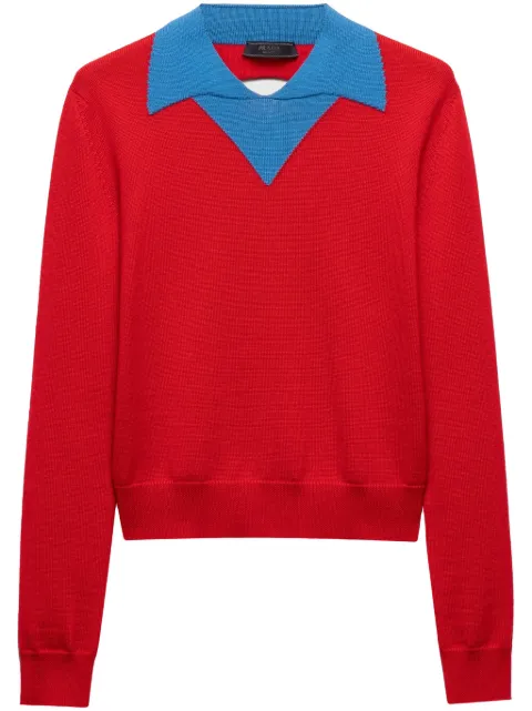Prada wool polo shirt