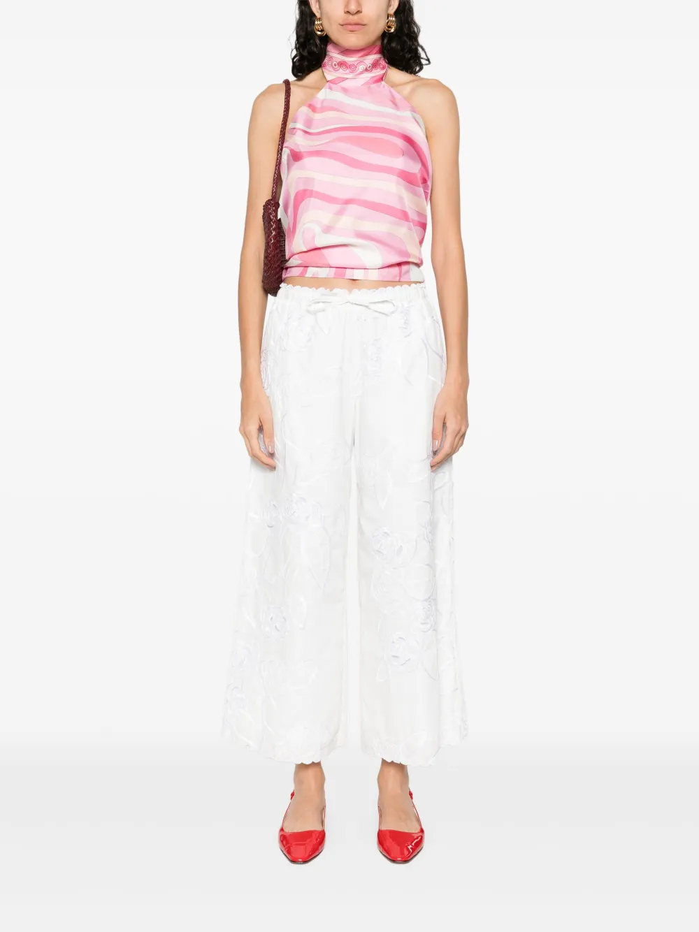PUCCI Iride-print top - Roze