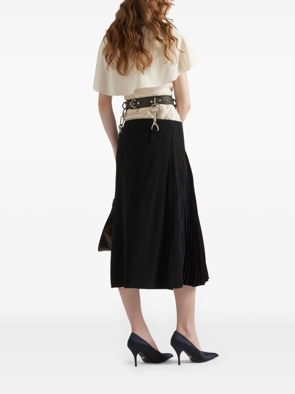 Prada Marocain blouse Beige