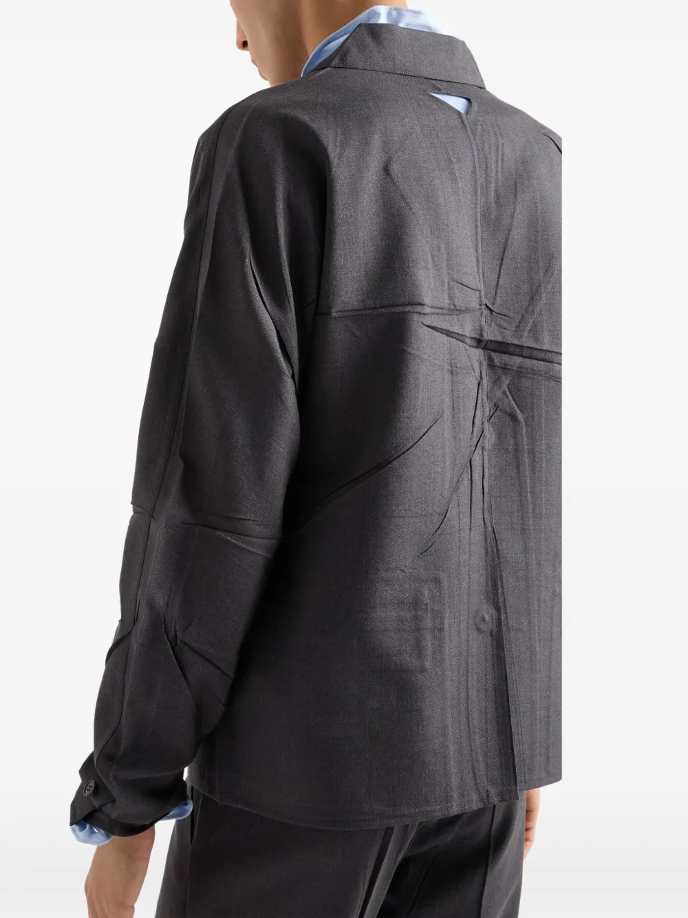 Prada Jack met enkele rij knopen Grijs