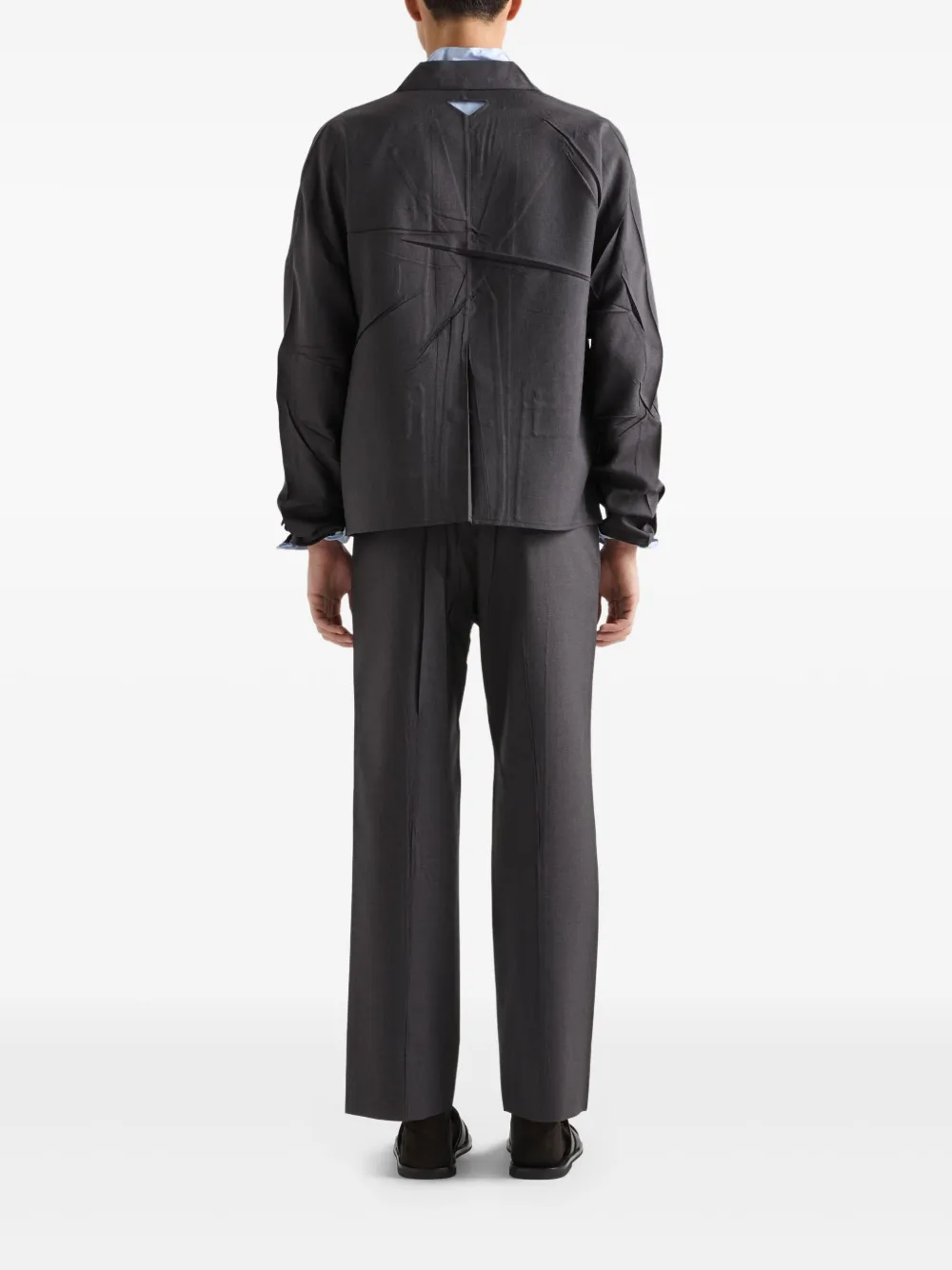 Prada Jack met enkele rij knopen Grijs