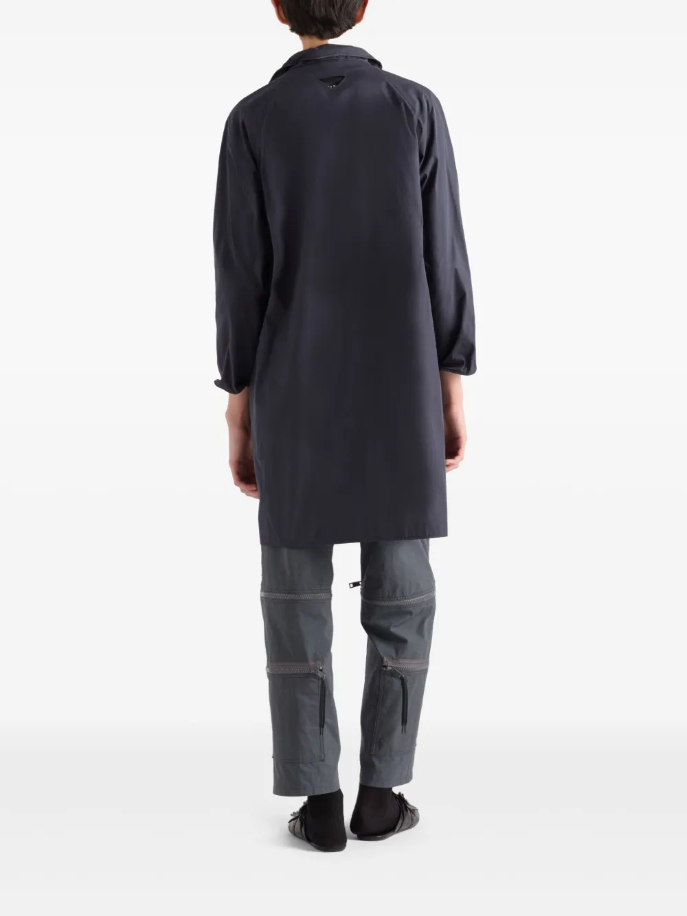 Prada Jas met enkele rij knopen Blauw