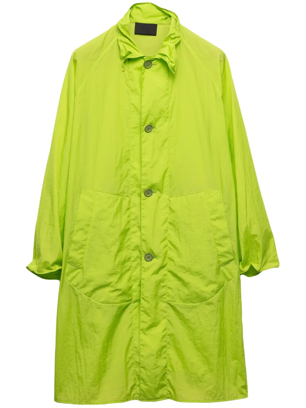 Prada Jas in overhemdstijl Groen