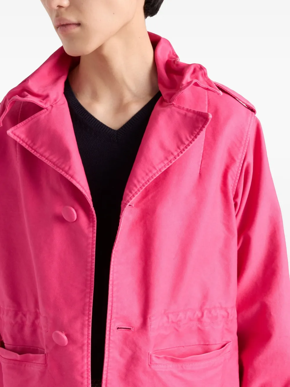Prada Katoenen bomberjack Roze