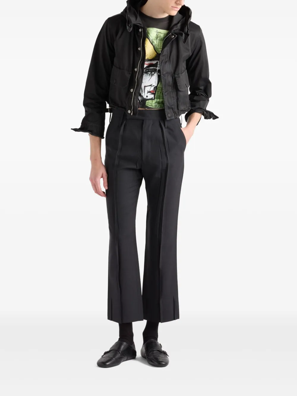Prada Giacca crop in cotone | Giacche con cappuccio | Image 2