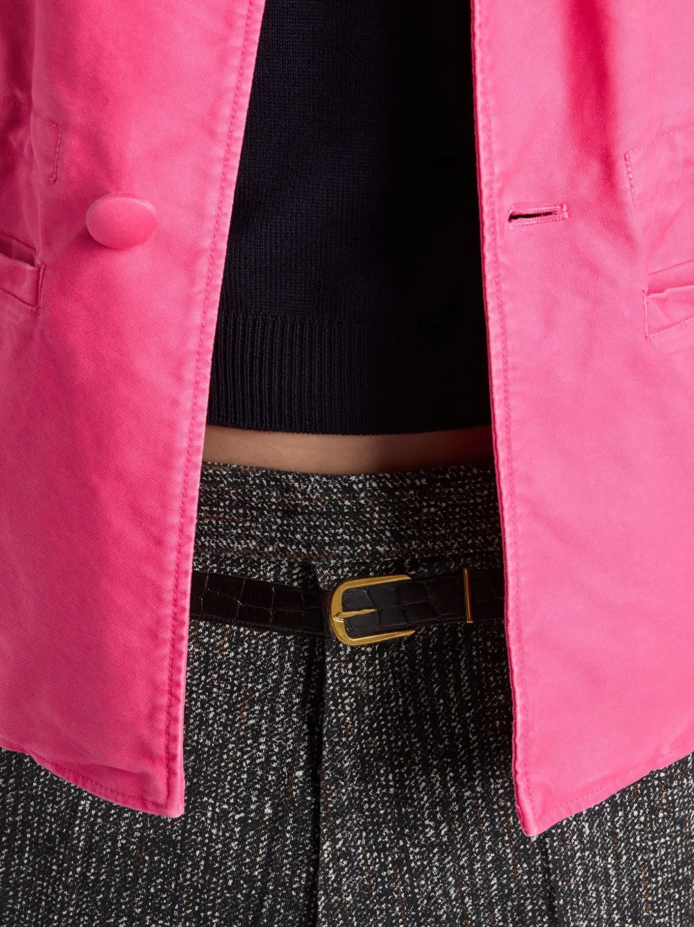 Prada Katoenen gabardine broek Grijs