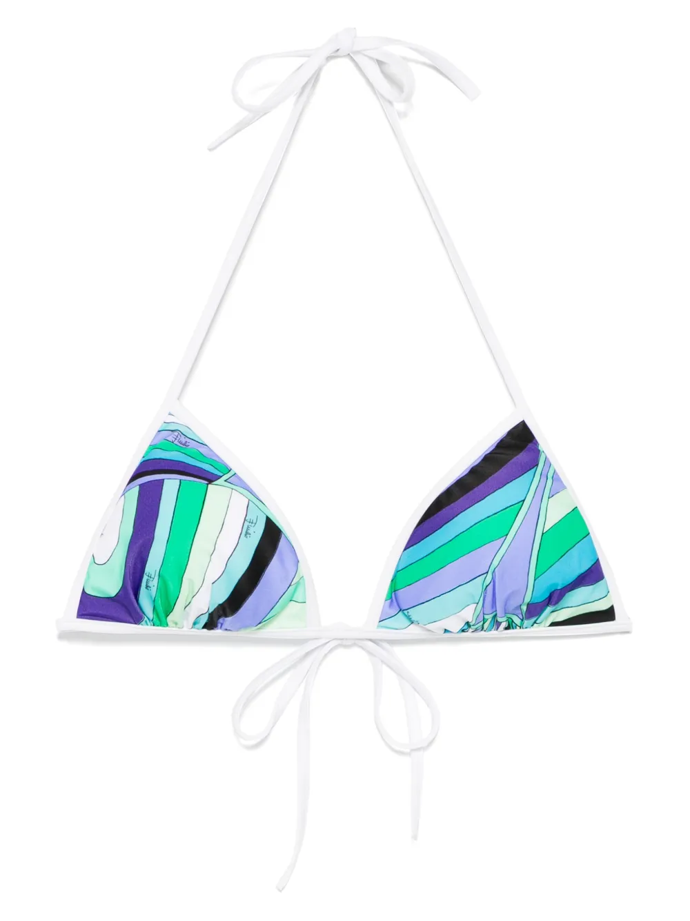 PUCCI Bikinitop met print Groen