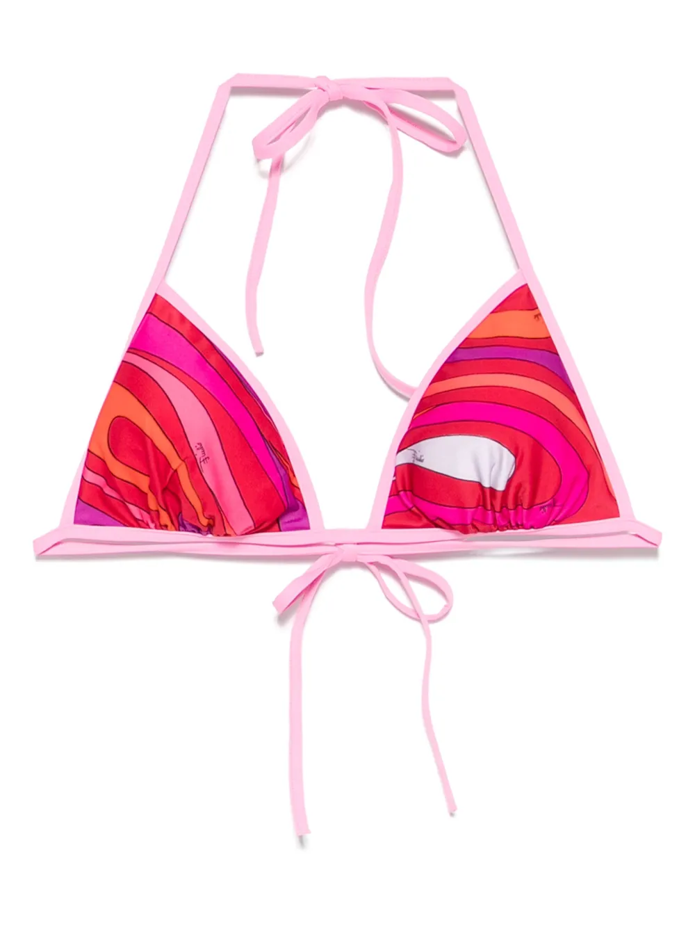 PUCCI Marmo-print bikini top - ピンク PUCCI Marmo-print bikini top - ピンク