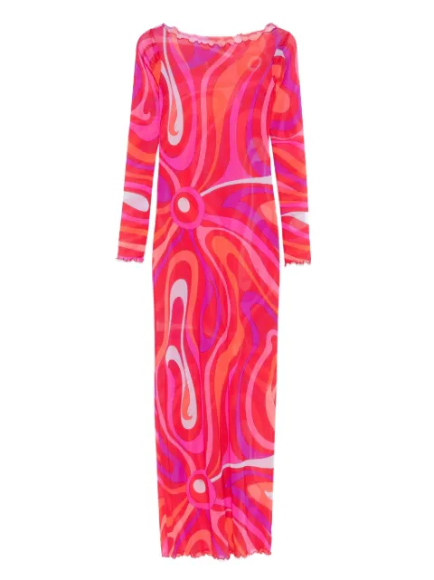 PUCCI فستان ماكسي بطبعة 'إيرايد'