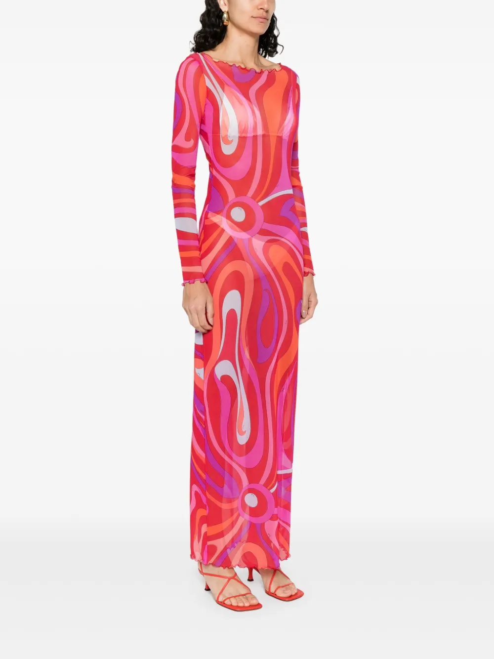 PUCCI IRIDE-PRINT MAXI DRESS