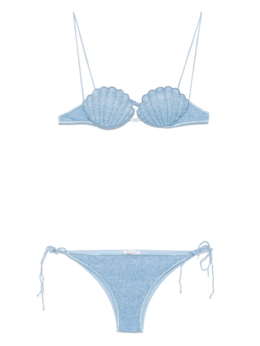 Oséree Lumière Shell bikini set - Blu