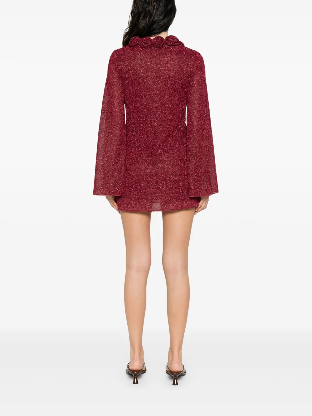 Oséree Lumière Rose mini-jurk Rood